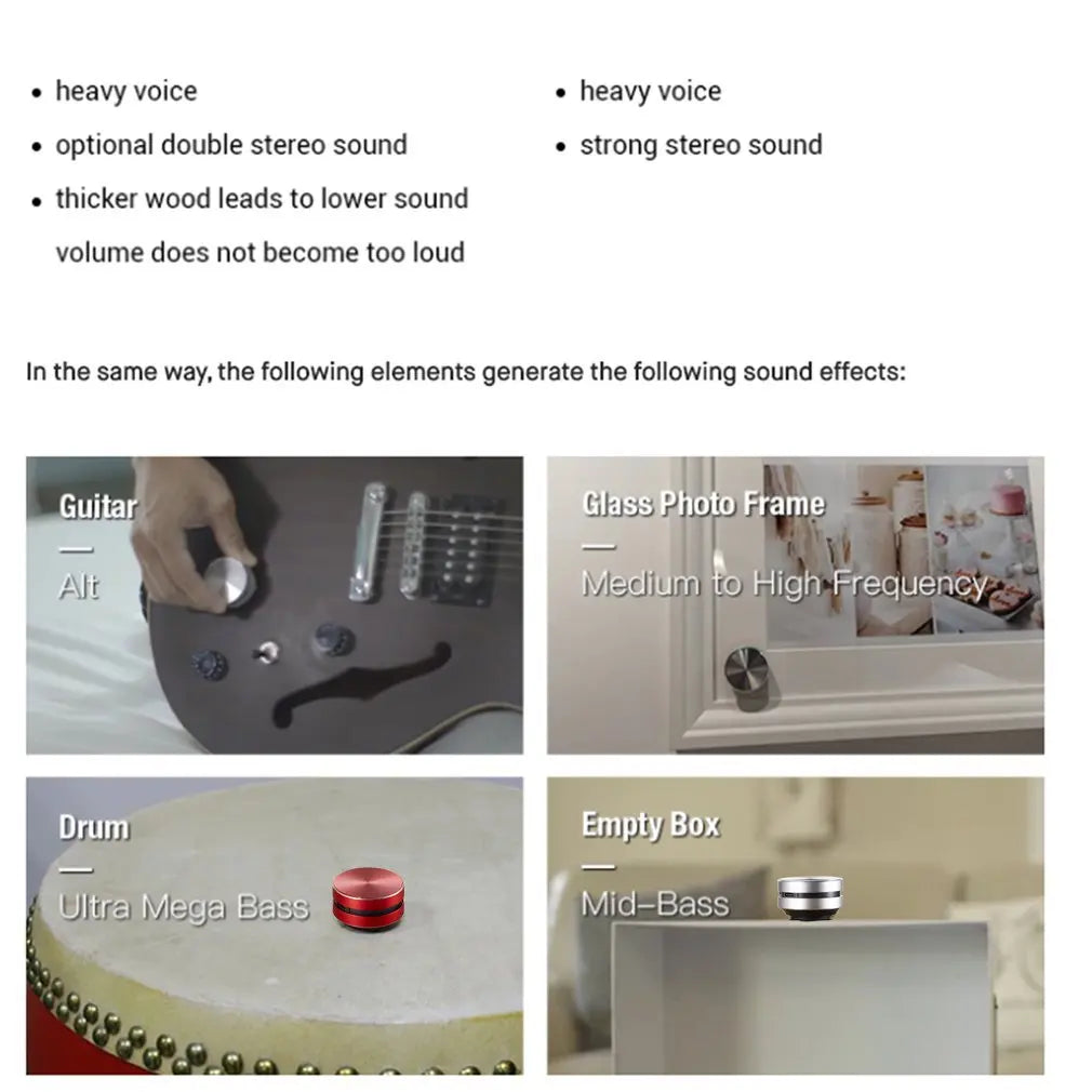 TopTierGadgets - Vibration Sound Speaker